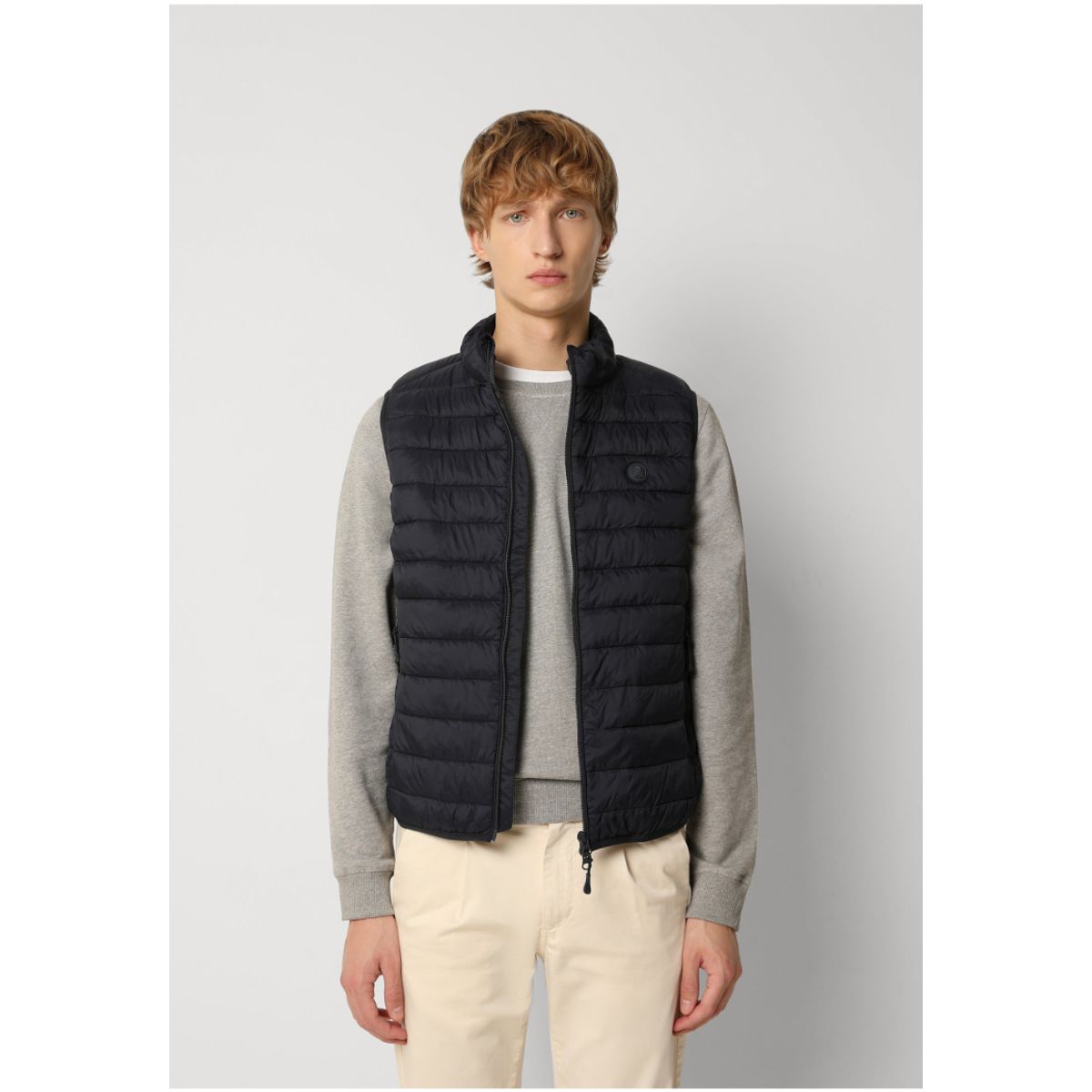 SCALPERS - Parka Sin Mangas Acolchada Calavera Navy