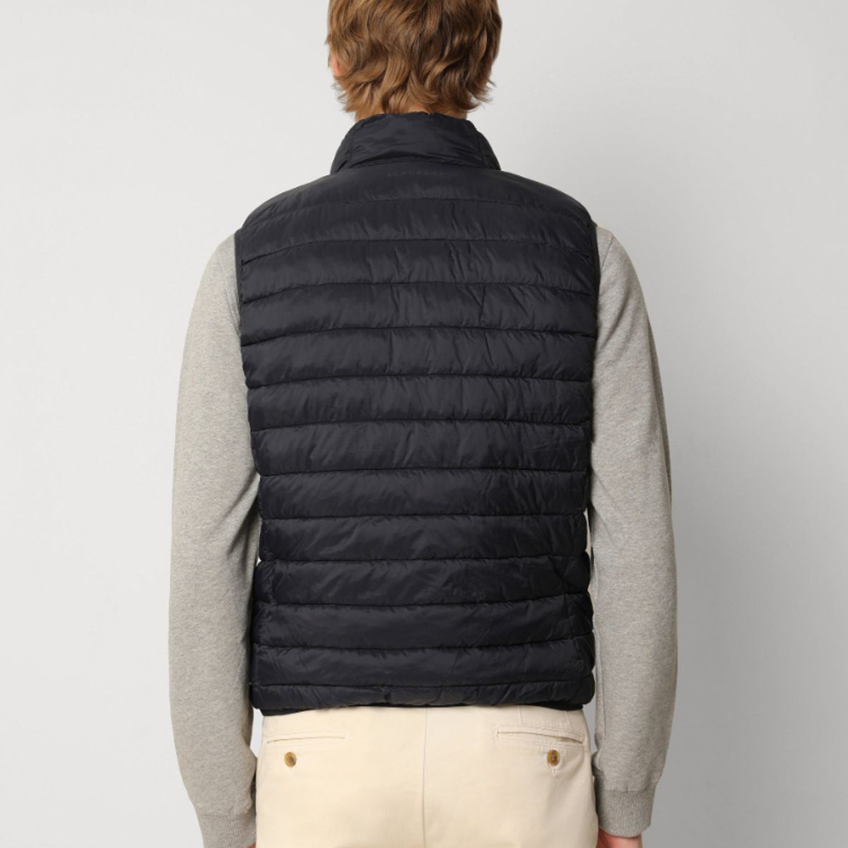 SCALPERS - Parka Sin Mangas Acolchada Calavera Navy