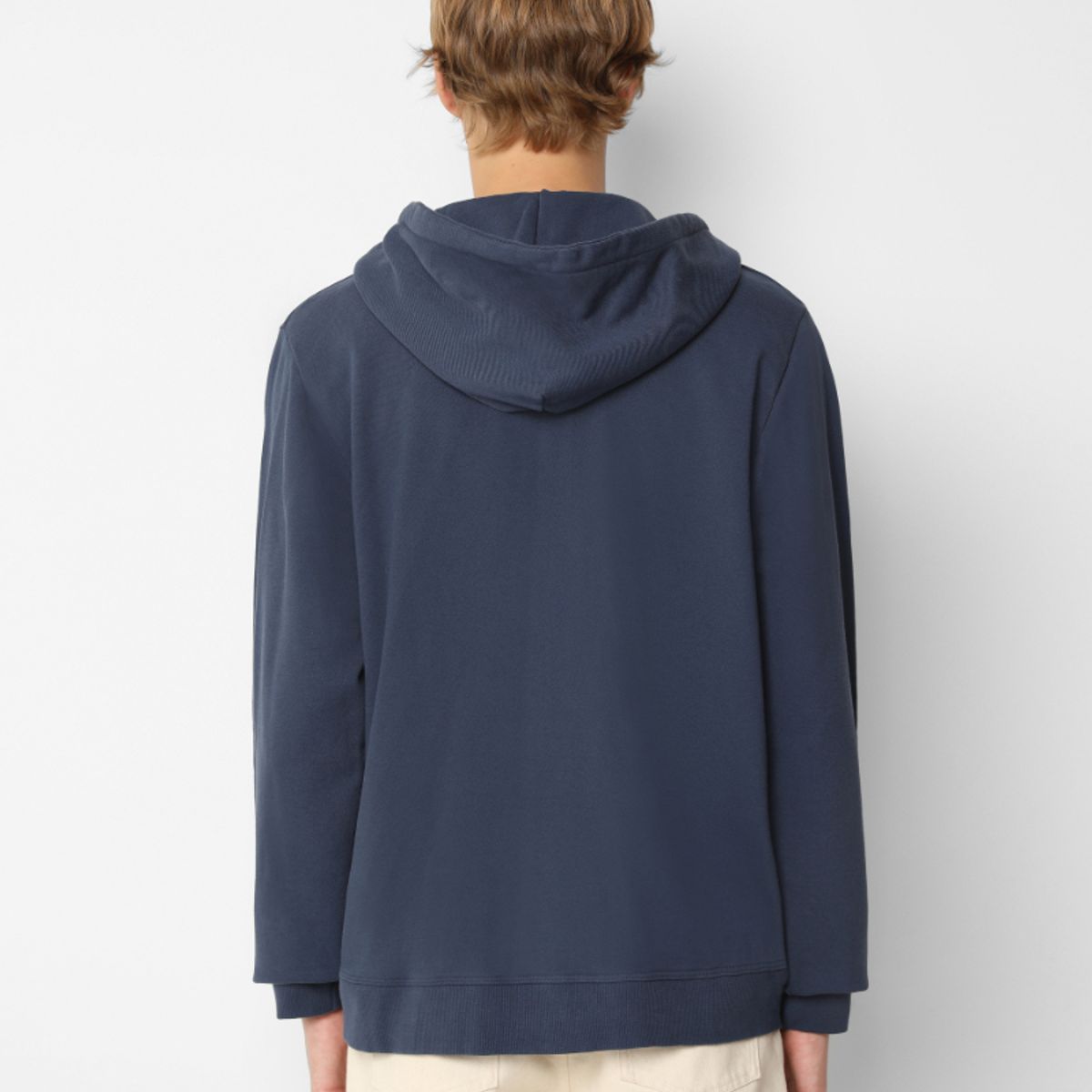 SCALPERS - Polerón Capucha Calavera Contraste Navy