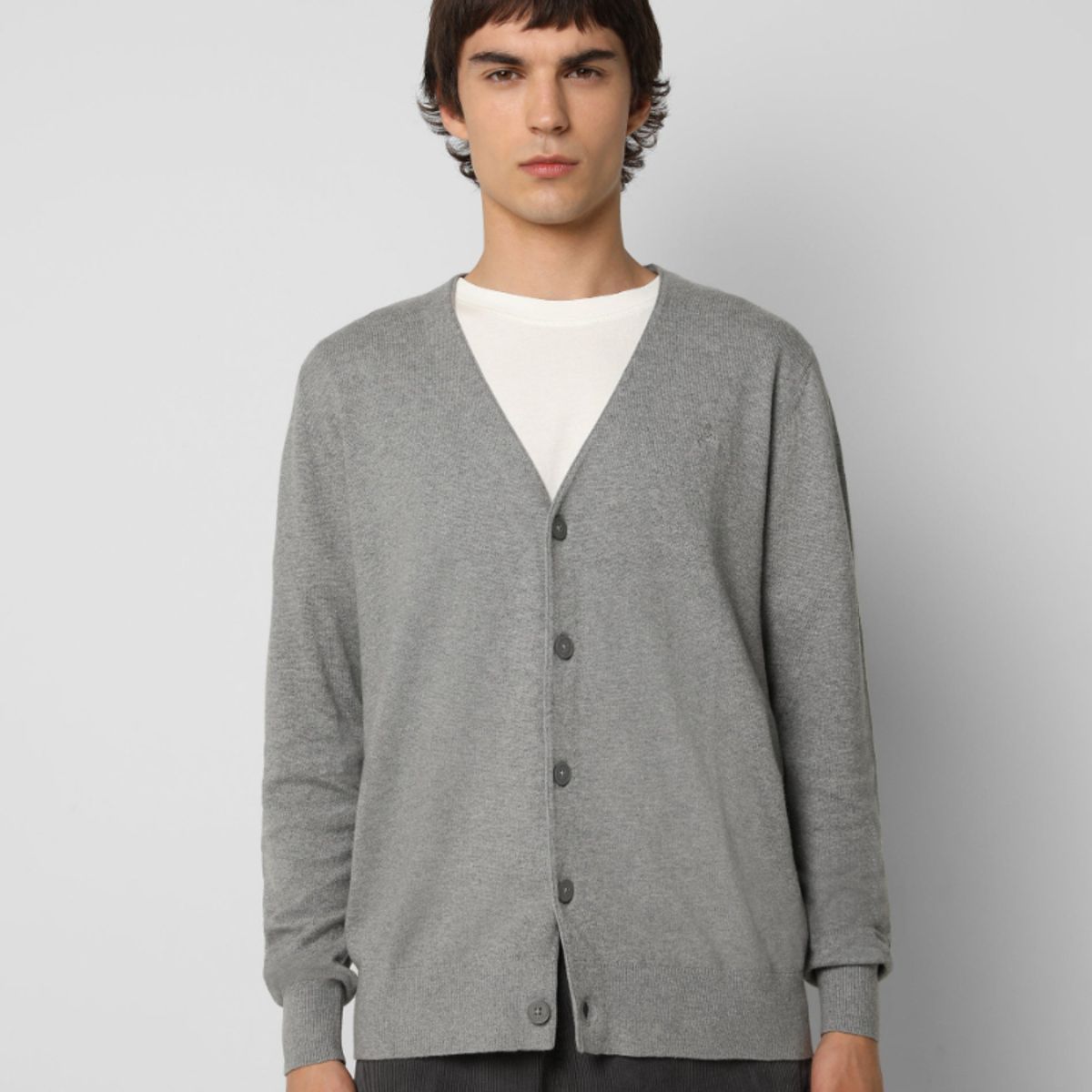 SCALPERS - Cárdigan Clásico Grey