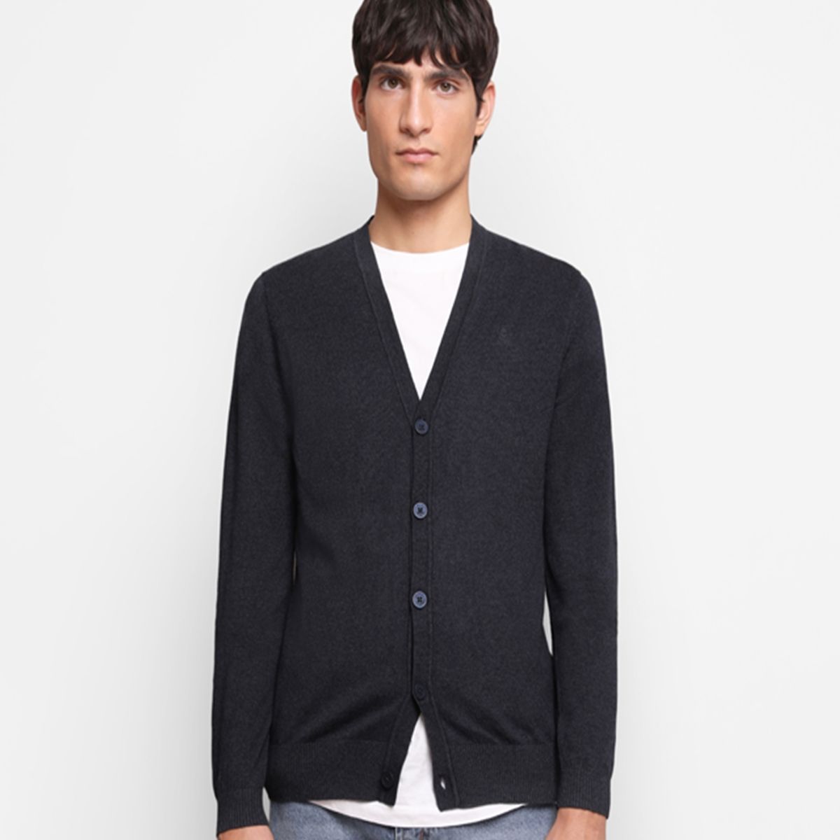 SCALPERS - Cárdigan Clásico Navy