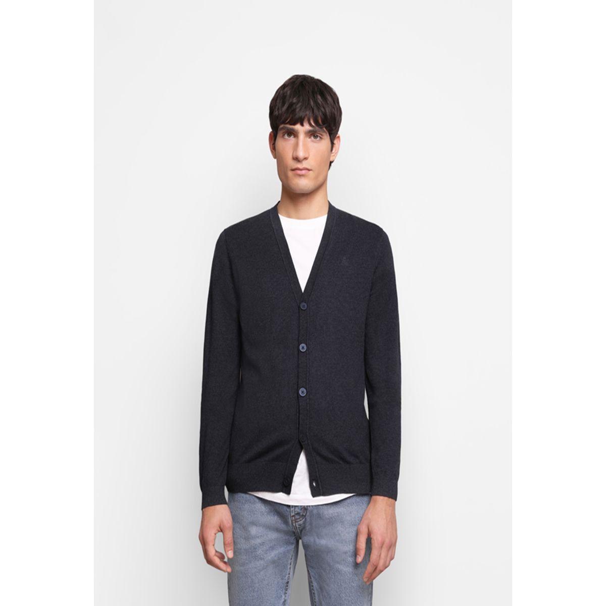 SCALPERS - Cárdigan Clásico Navy