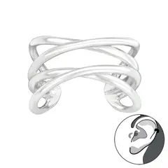 GENERICO - Aro Cuff Mujer Plata 925
