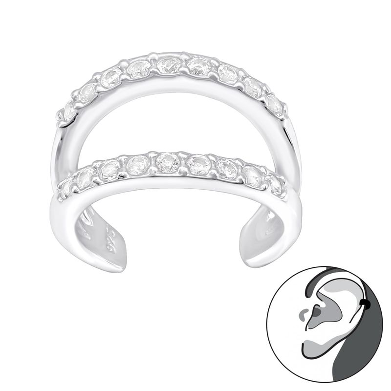 GENERICO - Aro Cuff Mujer Plata 925