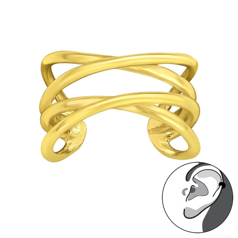 GENERICO - Aro Cuff Mujer Plata 925