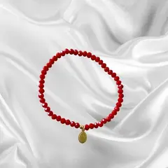 GENERICO - Pulsera Protección cristal rojo