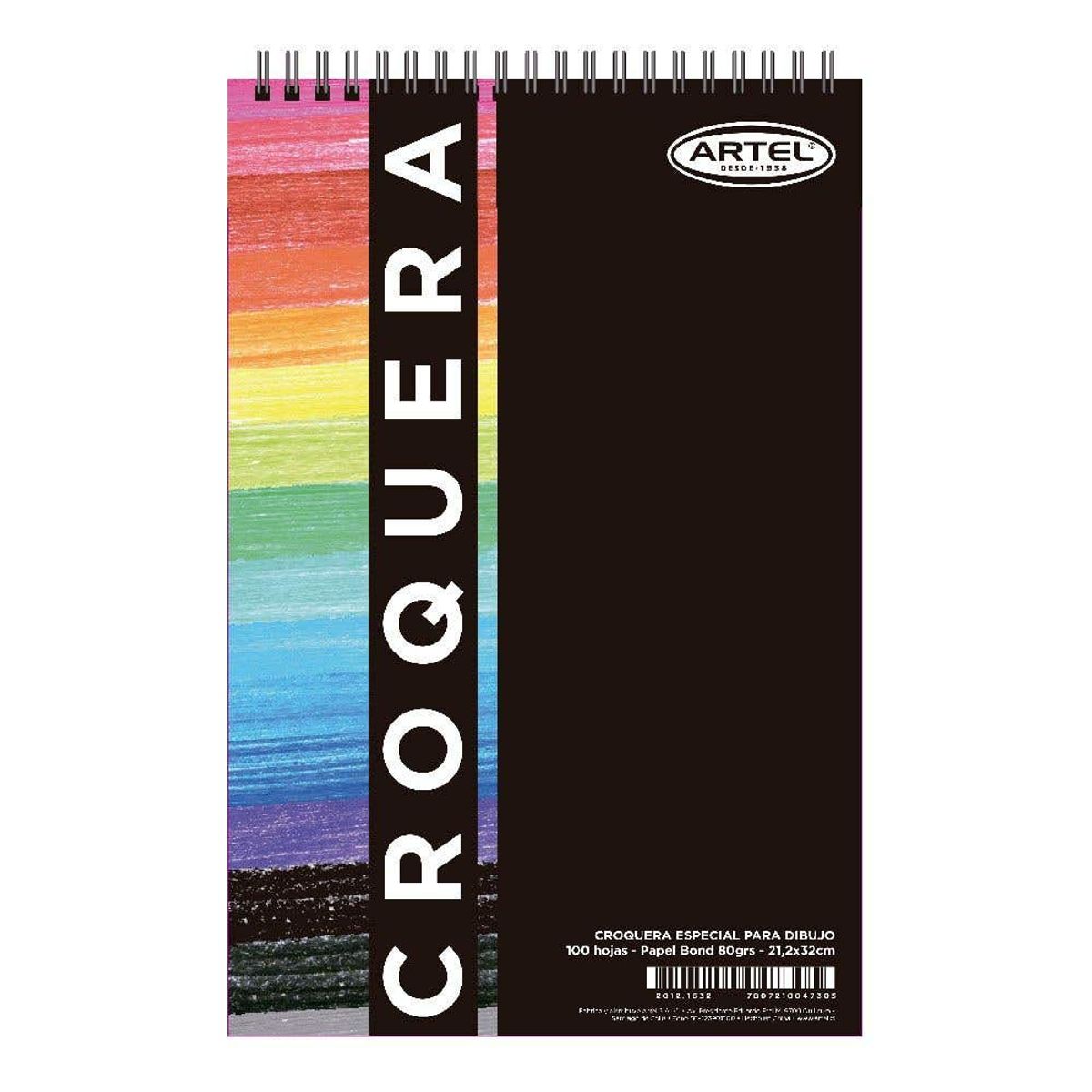 ARTEL - Croquera Bond 21x32cm ArtelColor 80 hjs