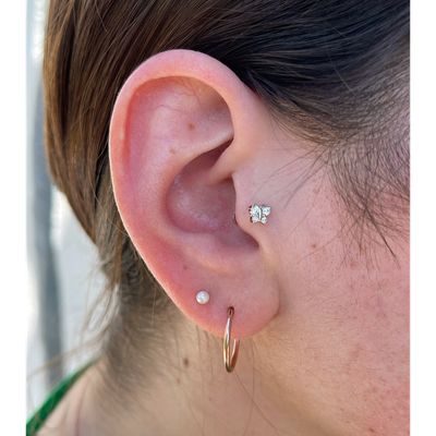 Imagen 2 del producto Piercing tragus mariposa plata 925