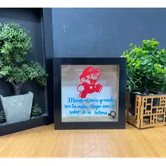 GENERICO - Alcancía De Madera 19x19x9cm Mario