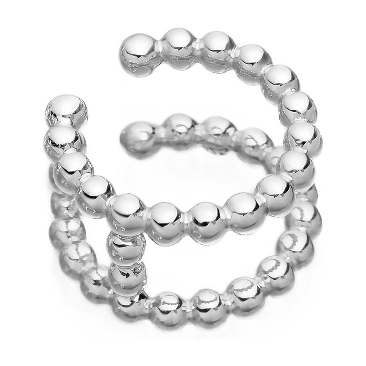 GENERICO - Aro Cuff esferas Mujer Plata 925