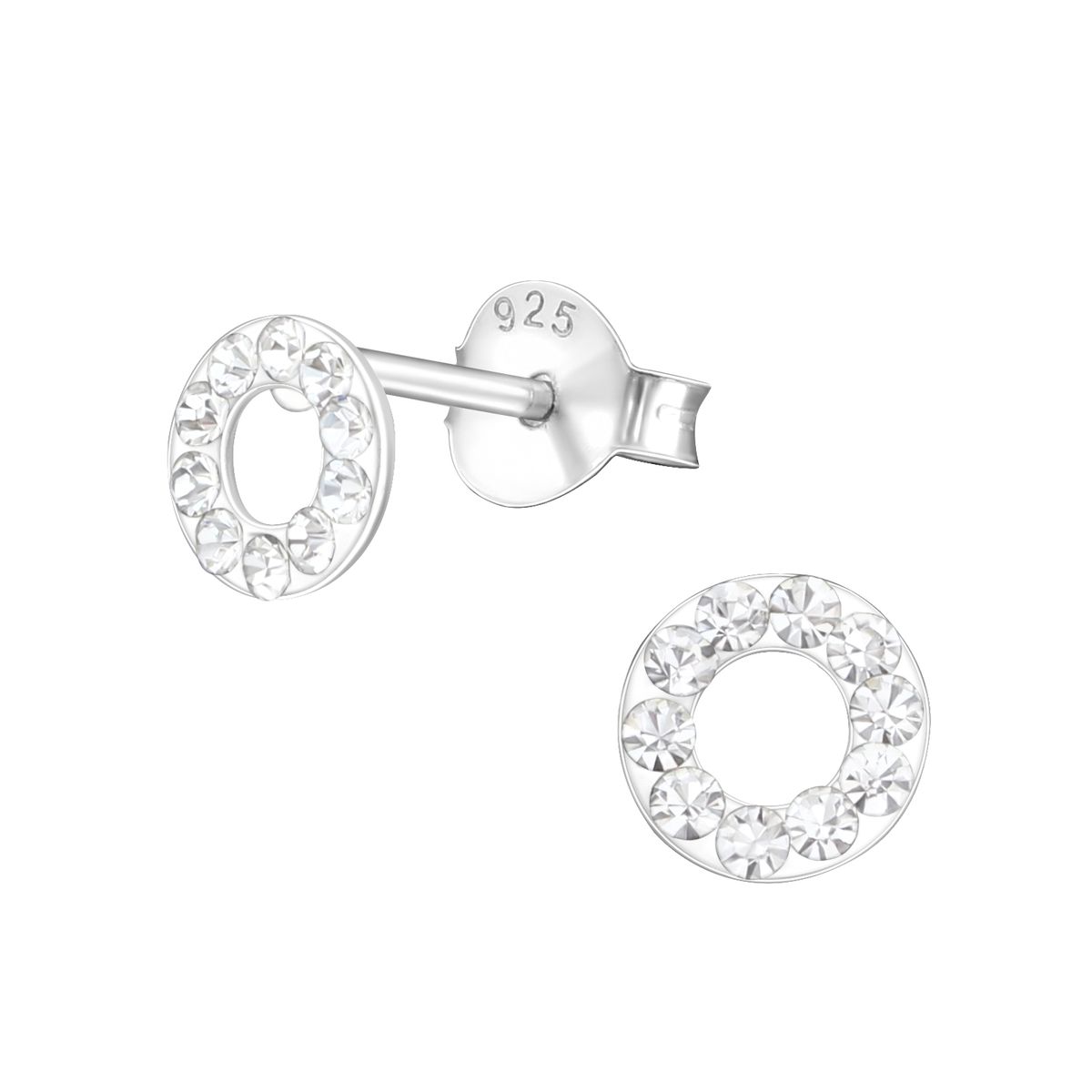 GENERICO - Aros mujer plata Circulo