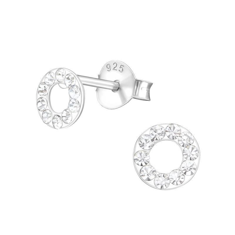 GENERICO - Aros mujer plata Circulo