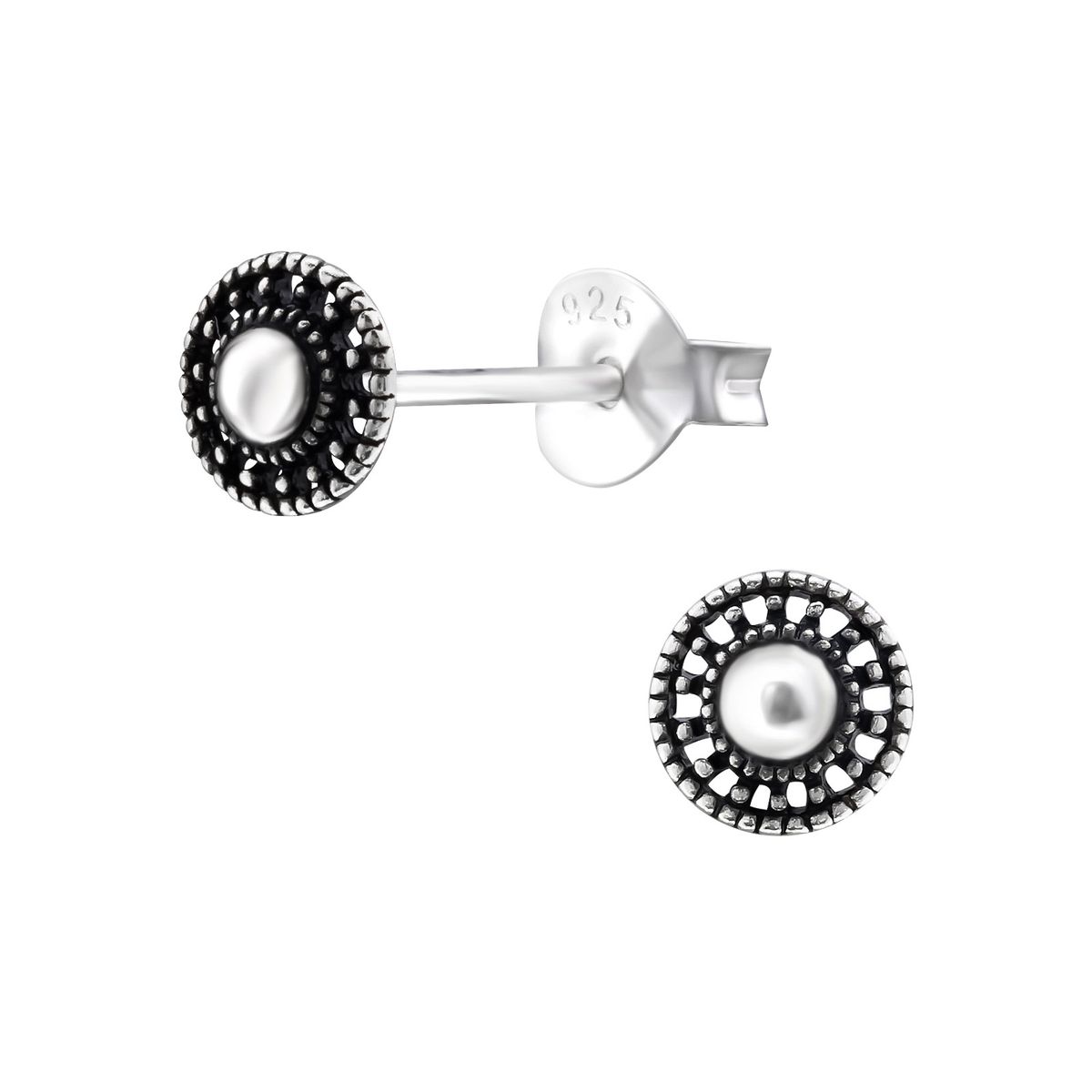 GENERICO - Aros mujer plata Mini circulo