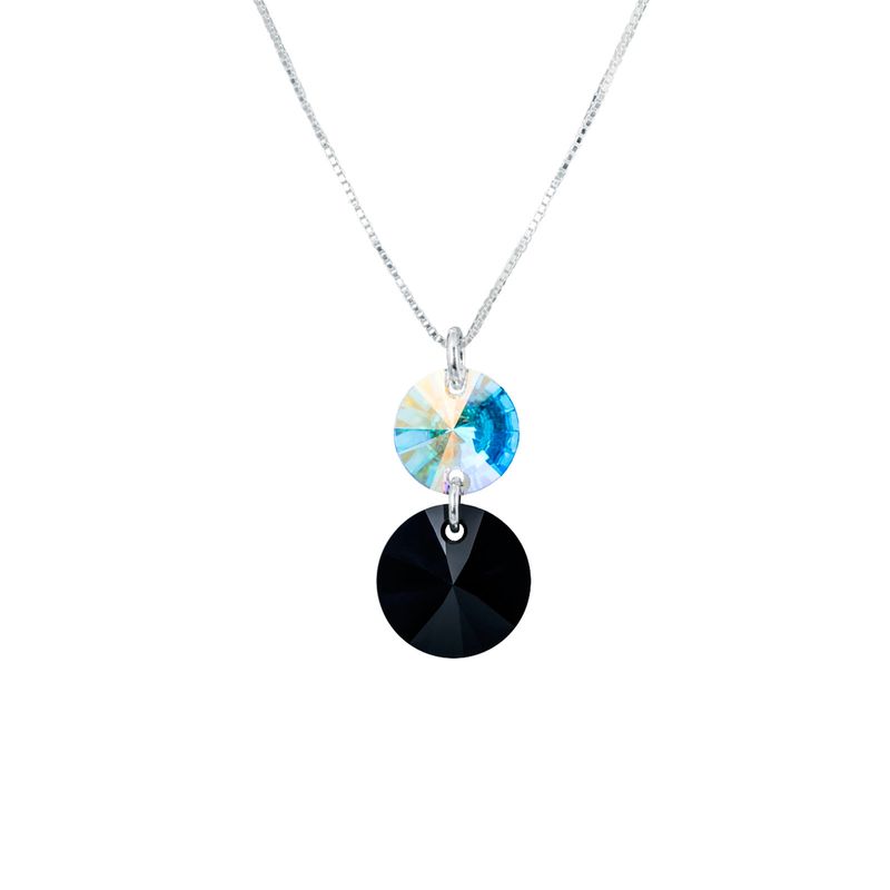 JOYAS MONTERO - Collar Lourdes Cristal Genuino Black Jet