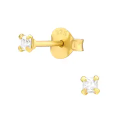 GENERICO - Aros puntos de luz pequeños 2 mm Plata 925