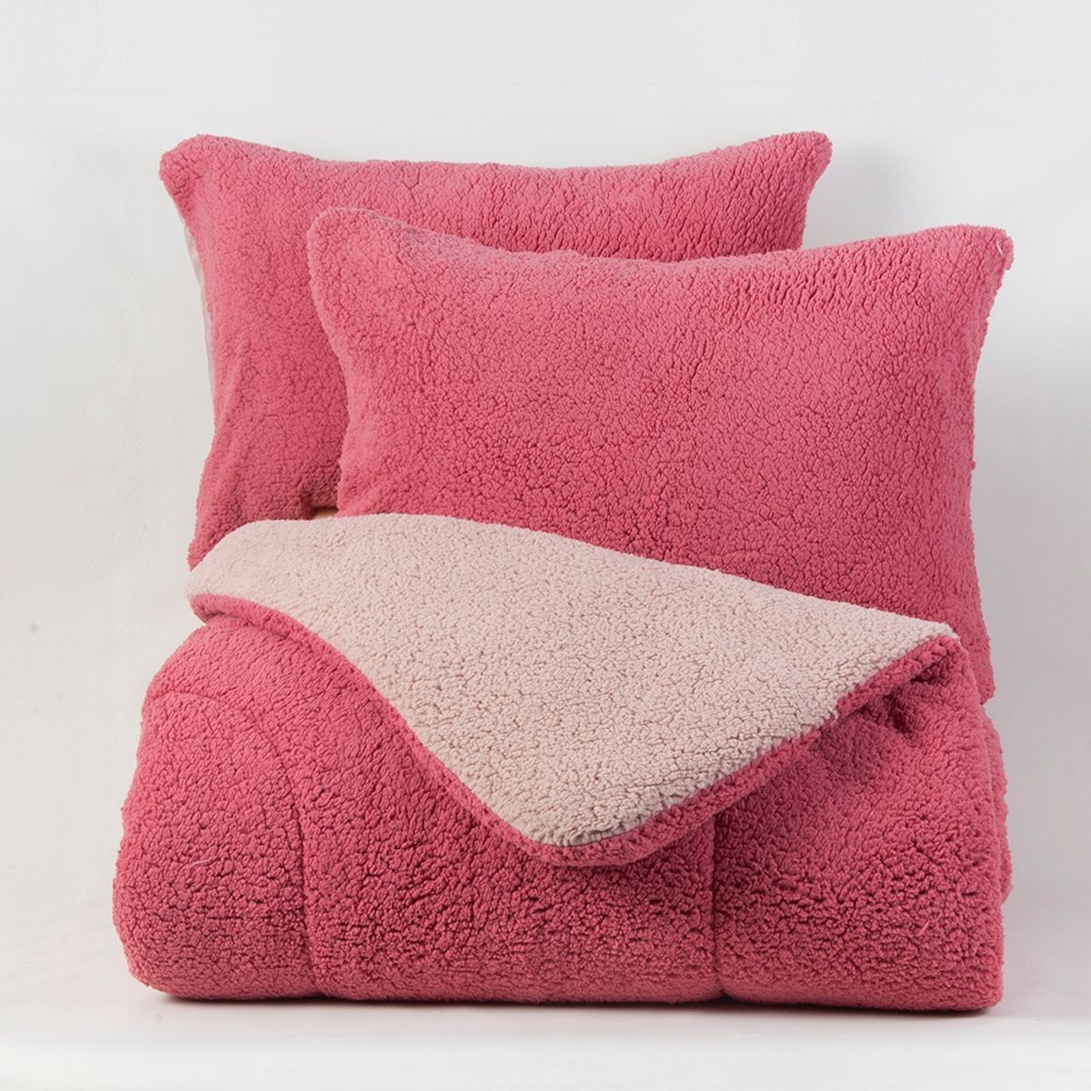 MASHINI - Plumon Sherpa/Sherpa 2 P Coral-Rosa