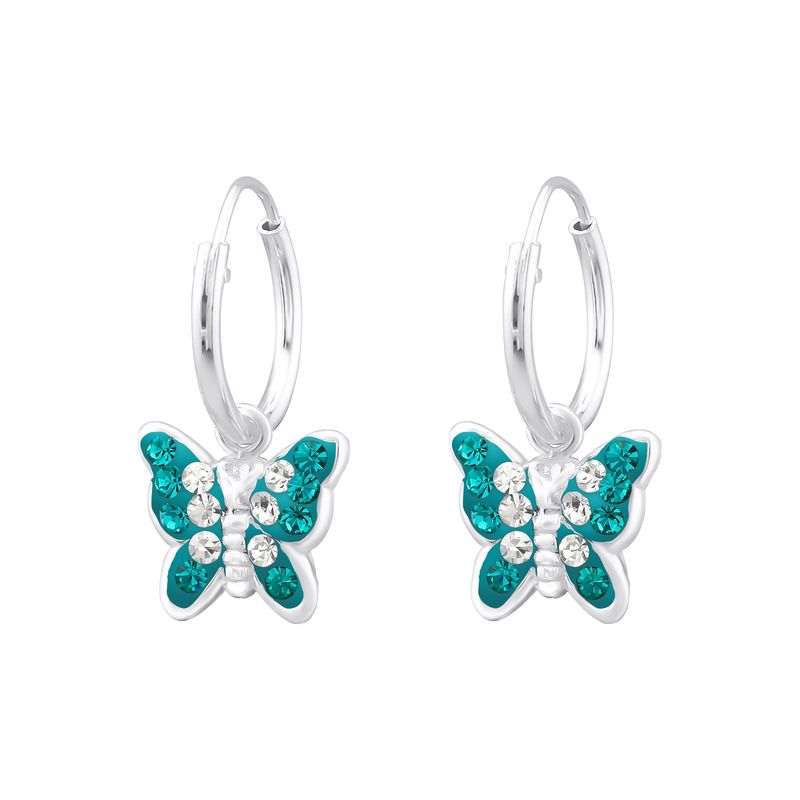 GENERICO - Aros Argollas mariposas calipso para niña y mujer