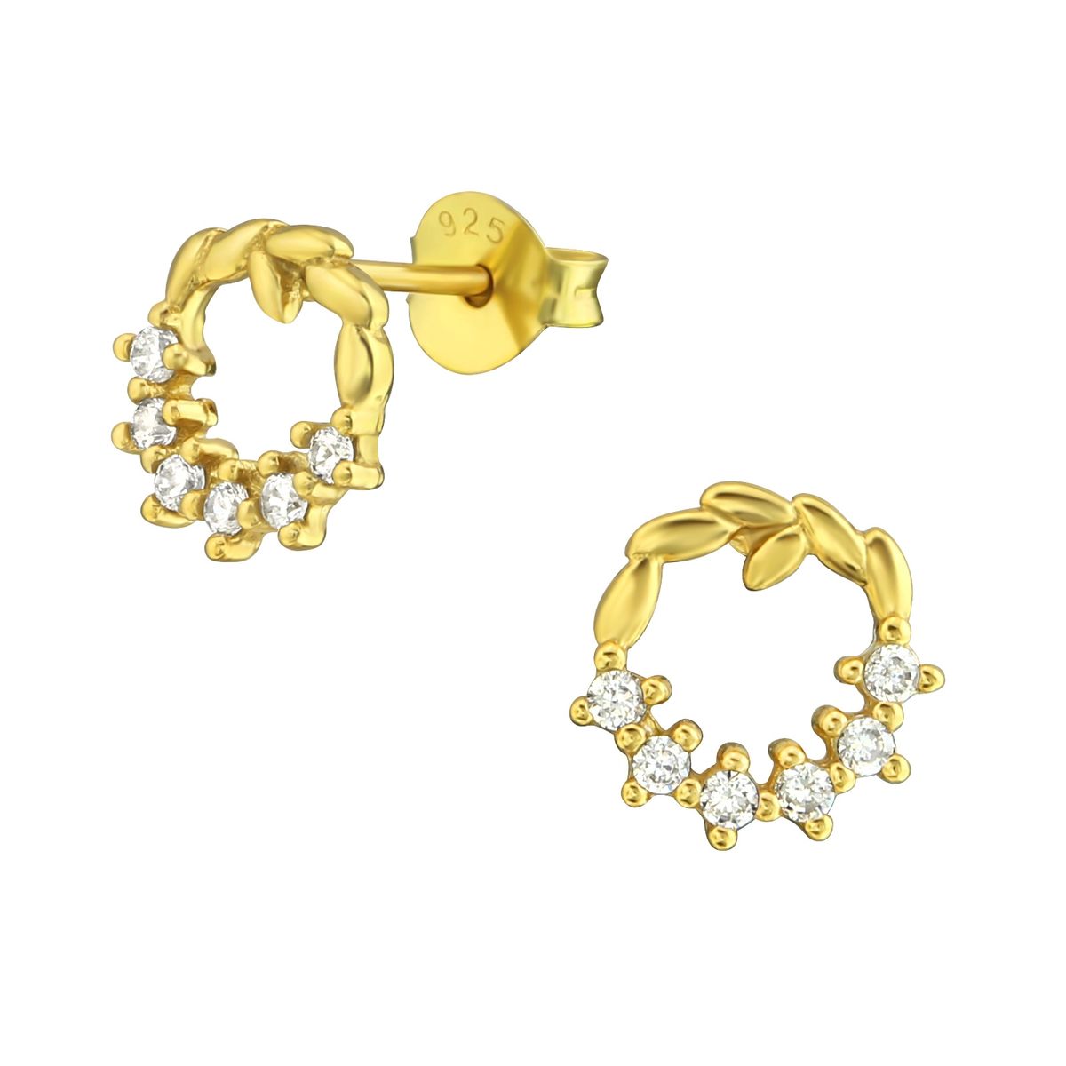 GENERICO - Aros mujer plata Guirnalda