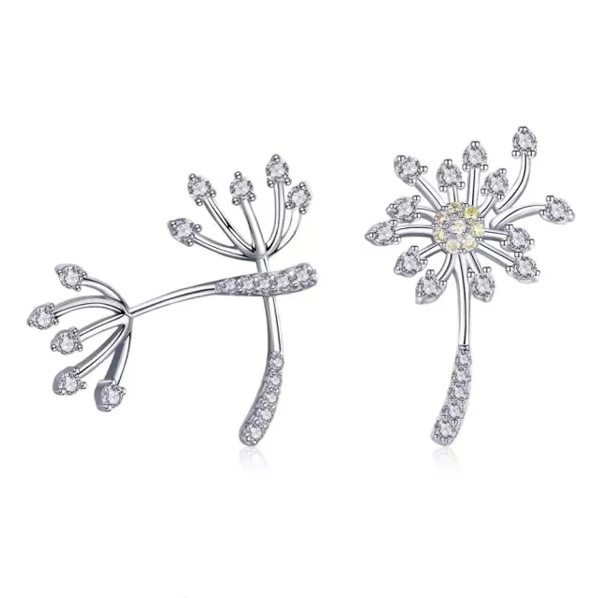 GENERICO - Aros mujer plata Dandelion