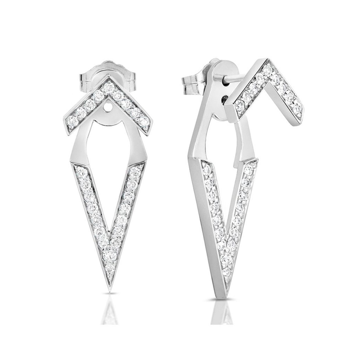 GENERICO - Aros mujer plata Aros dobles