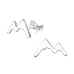 GENERICO - Aros mujer plata Montaña