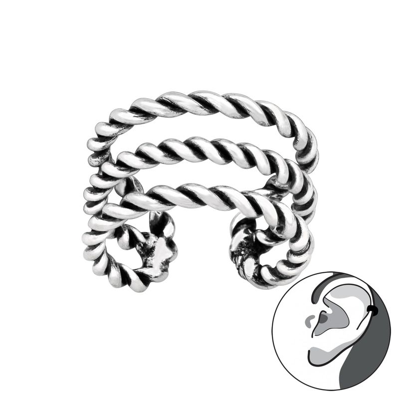 GENERICO - Aro Cuff Mujer Plata 925
