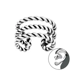 GENERICO - Aro Cuff Mujer Plata 925