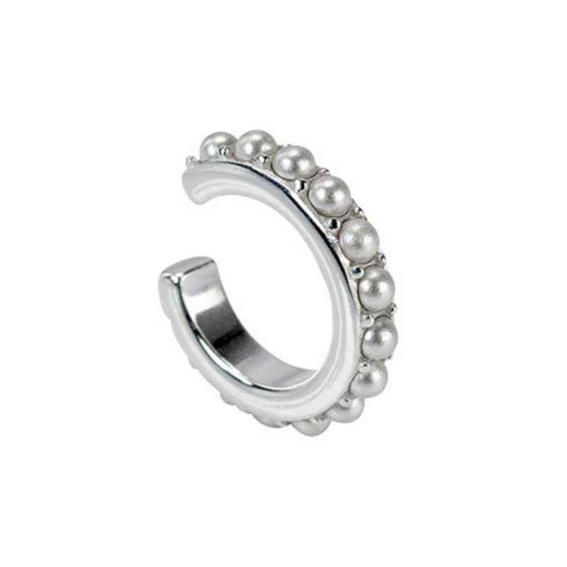 GENERICO - Aro Cuff perlas Mujer Plata 925