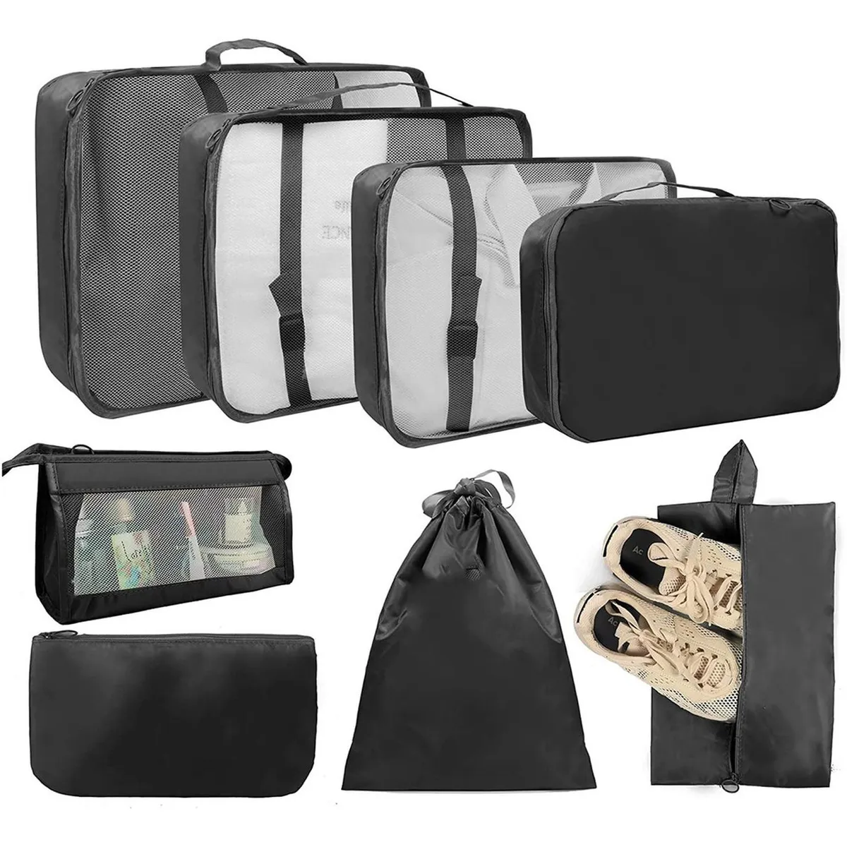 CASATUA - Organizador Maleta Set 8 Bolsas Casatua Viaje Equipaje