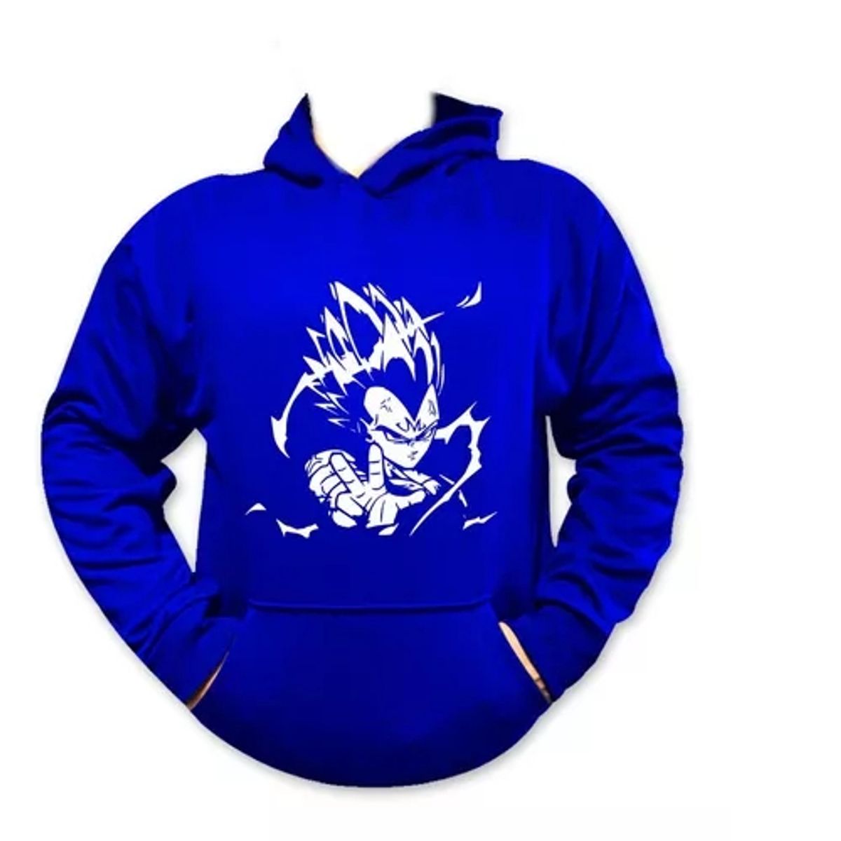 GENERICO - POLERON ESTAMPADO VEGETA SERIE ANIME ROMANOS MODAS