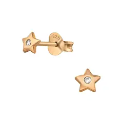 GENERICO - Aros mujer plata Mini estrellas