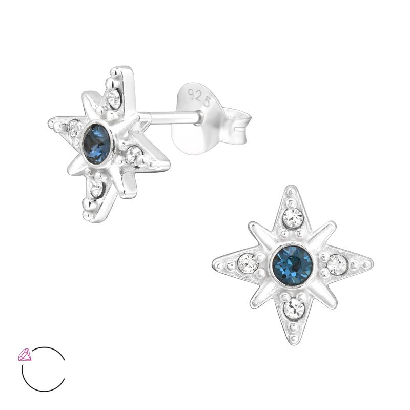 GENERICO - Aros mujer plata Estrella