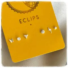 GENERICO - Aros mujer plata Conjunto 6 mini aritos