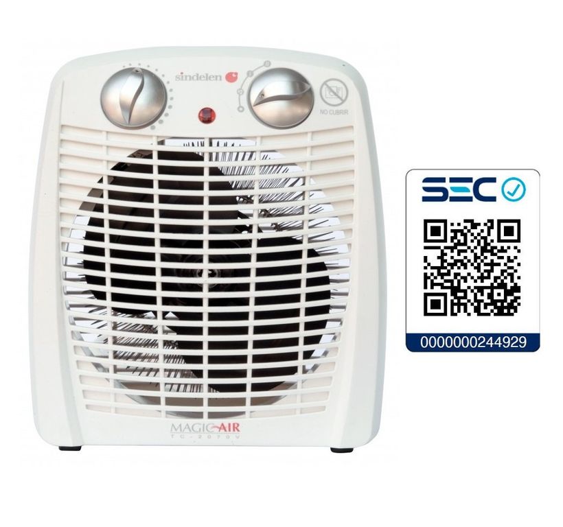 SINDELEN Termoventilador Turbo Calefactor Estufa TC-2070V 25m2 1920W