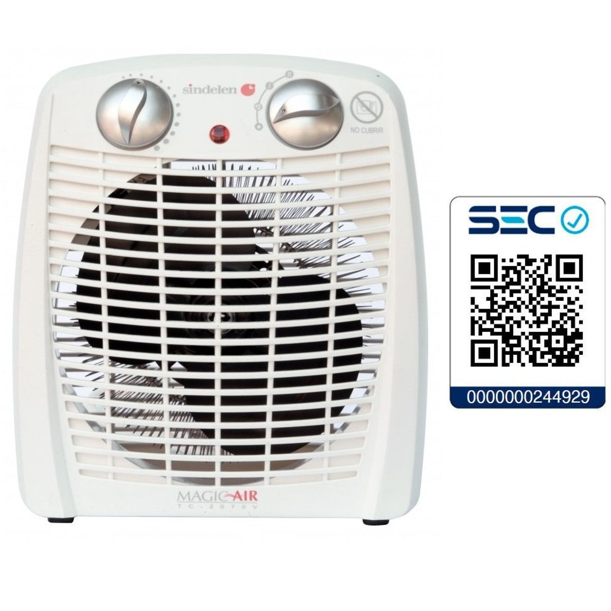 SINDELEN - Termoventilador Turbo Calefactor Estufa Sindelen TC-2070V 25m2 1920W