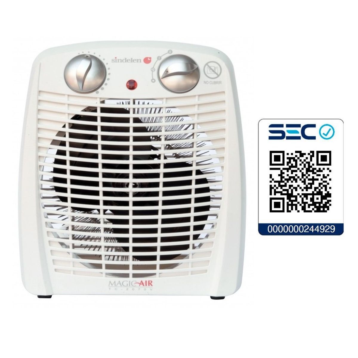 SINDELEN - Termoventilador Turbo Calefactor Estufa Sindelen TC-2070V 25m2 1920W
