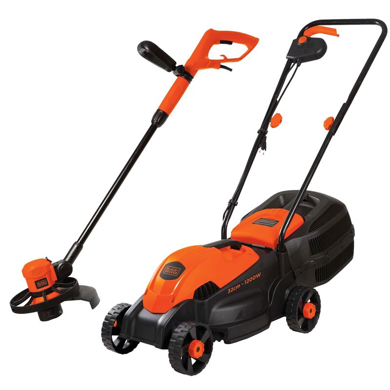 BLACK+DECKER - Cortadora De Pasto 1200W + Orilladora 600W BLACK+DECKER