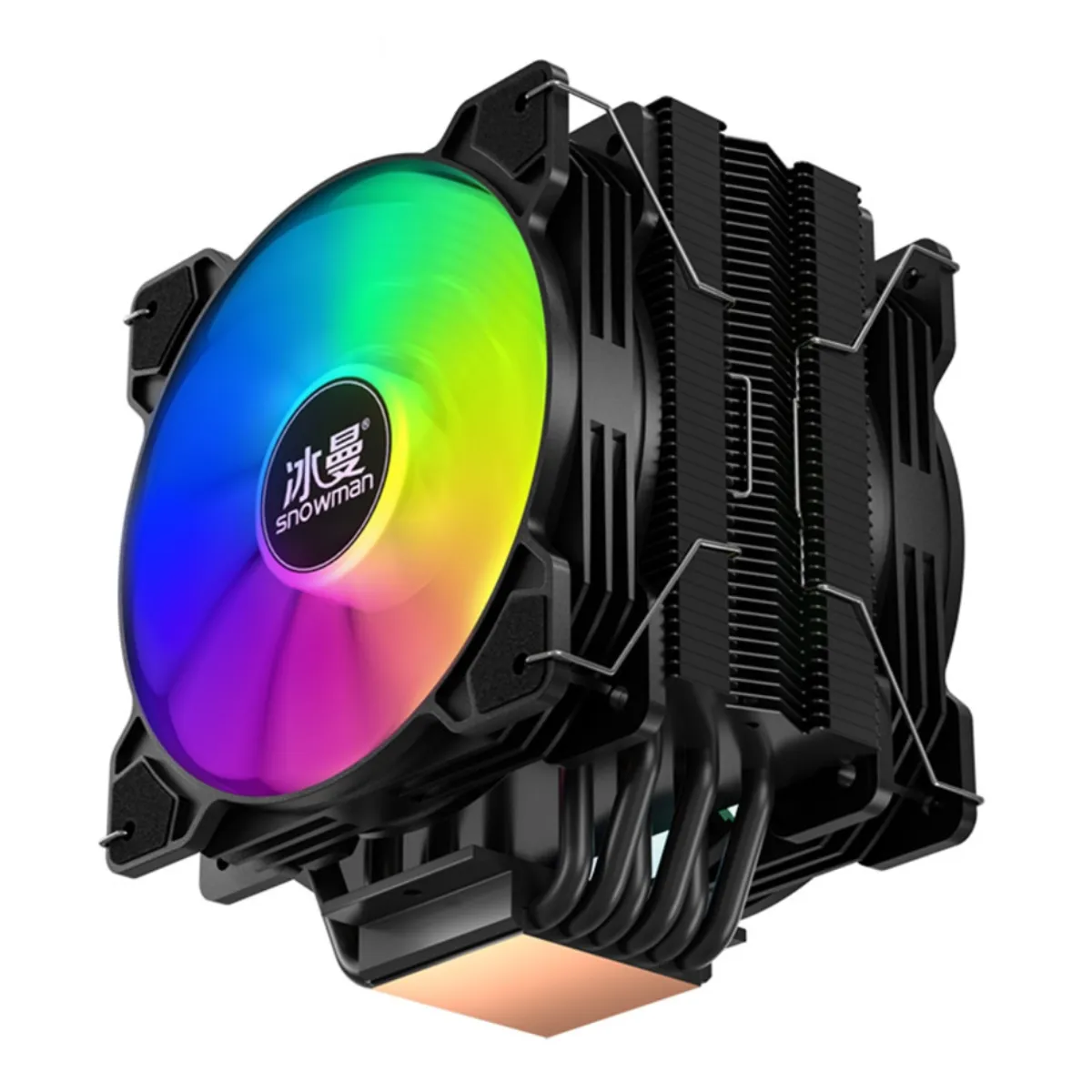 SNOWMAN - Disipador Cpu Argb Doble Ventilador Base De Cobre