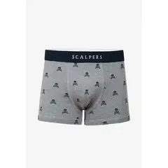 SCALPERS - Boxer Calaveras Grey Melange