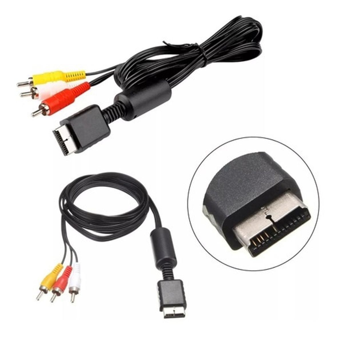 OEM - Cable Av Ps2 Ps3 Rca Audio Video Para Play Station 2 Play 3