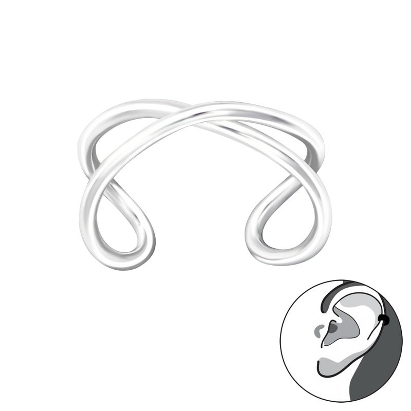 GENERICO - Aro Cuff  Mujer Plata 925