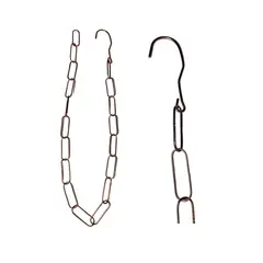 GENERICO - Cadena Metal Bronce 18 Eslabones Para Colgar Feria Venzhop