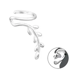 GENERICO - Aro Cuff trepador rama Mujer Plata 925