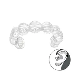 GENERICO - Aro Cuff concha marina Mujer Plata 925