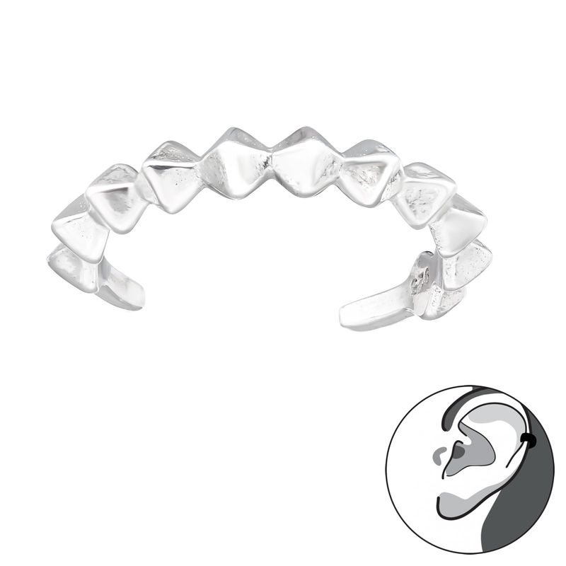 GENERICO - Aro Cuff Mujer Plata 925