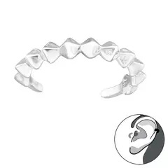 GENERICO - Aro Cuff Mujer Plata 925