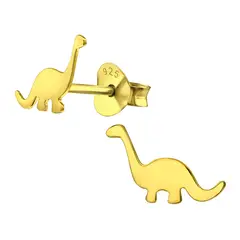 GENERICO - Aros mujer plata Dinosaurio