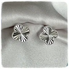 GENERICO - Aros trebol clover plata 925