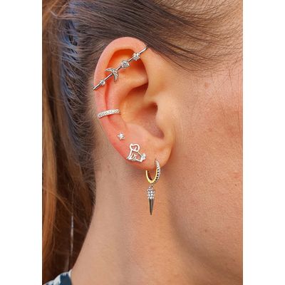 Imagen 2 del producto Aros mujer plata Perro