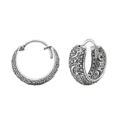 GENERICO - Argollas Mujer Plata 925 Bali